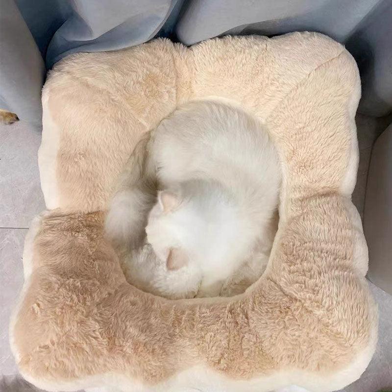 Sandwich Cookie Cat Nest Warm Thickened Pet Bed - MEWCATS
