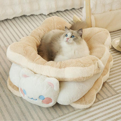 Sandwich Cookie Cat Nest Warm Thickened Pet Bed