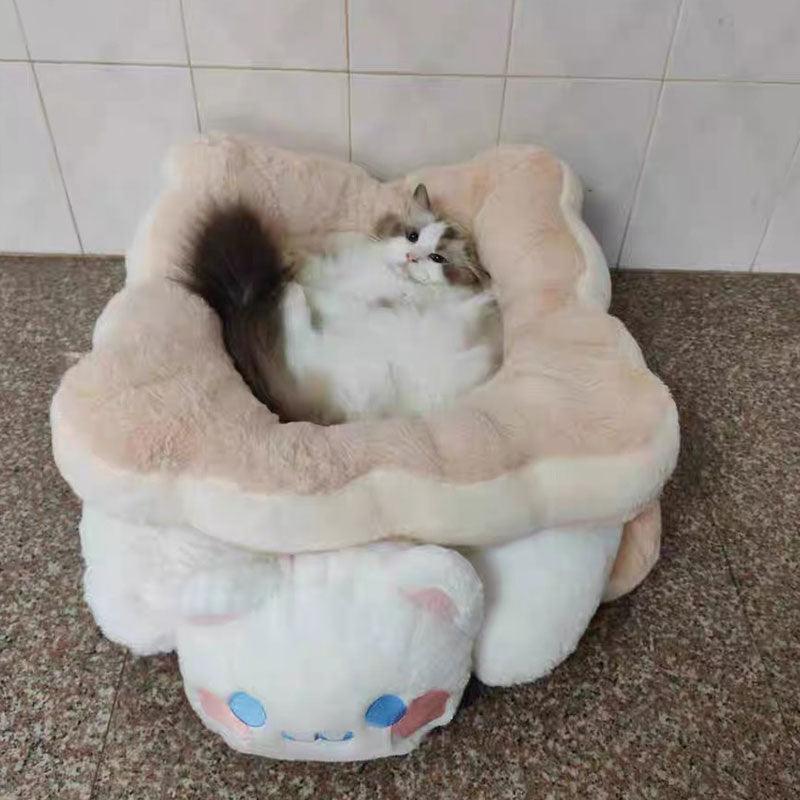 Sandwich Cookie Cat Nest Warm Thickened Pet Bed - MEWCATS