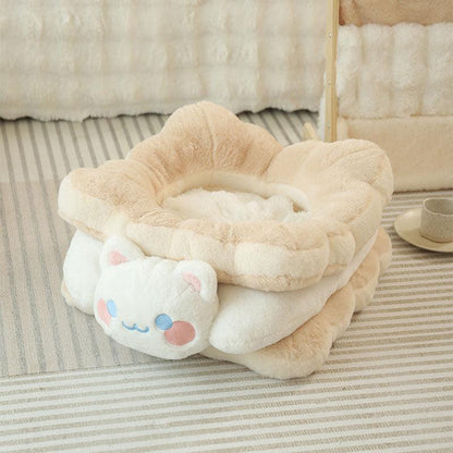 Sandwich Cookie Cat Nest Warm Thickened Pet Bed