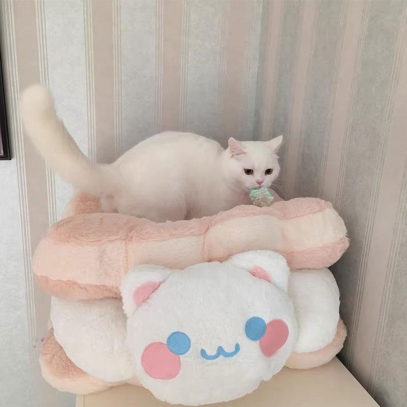 Sandwich Cookie Cat Nest Warm Thickened Pet Bed