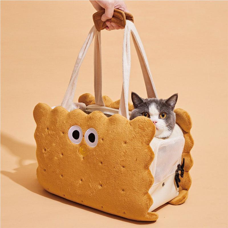 Sandwich Cookies Cat Carrier HandBag Tote Shoulder Bag