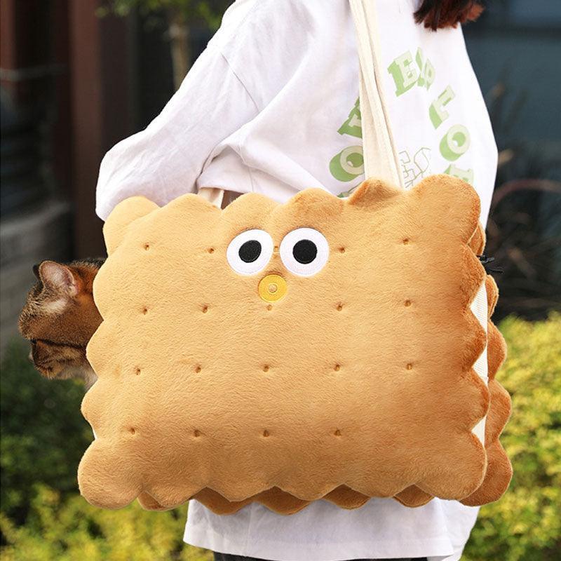 Sandwich Cookies Cat Carrier HandBag Tote Shoulder Bag