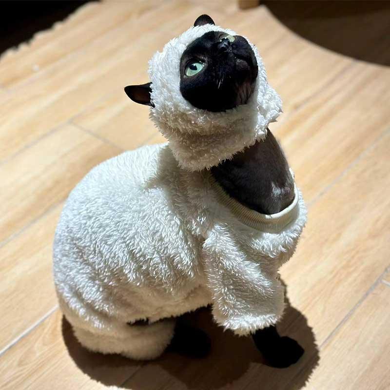 Sheep Funny Hairless Cat Sphynx Clothes - MEWCATS