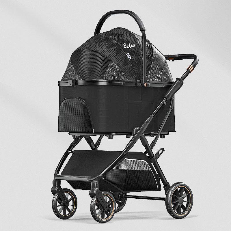 Shock-Absorbing Cat Stroller Pet Carrier with Wheels - MEWCATS