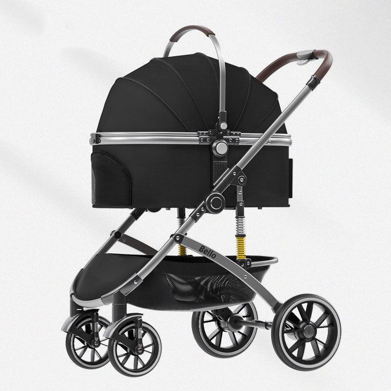 Shock-Absorbing Cat Stroller Pet Carrier with Wheels - MEWCATS