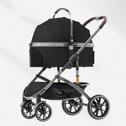 Shock-Absorbing Cat Stroller Pet Carrier with Wheels - MEWCATS