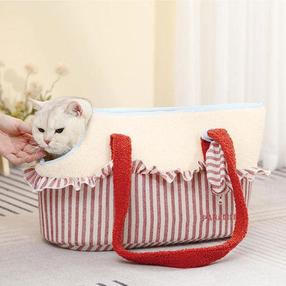 Shoulder Cat Carrying Bag Warm Tote 3 Color Handbag