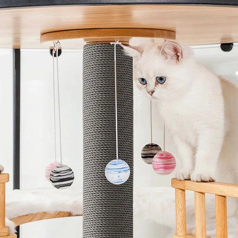 Sky Castle Panoramic Glass Cat Villa - MEWCATS