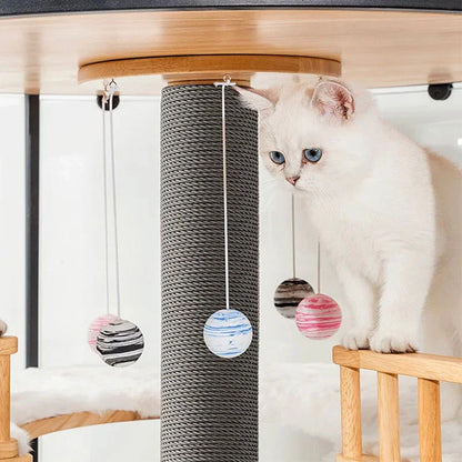 Sky Castle Panoramic Glass Cat Villa - MEWCATS