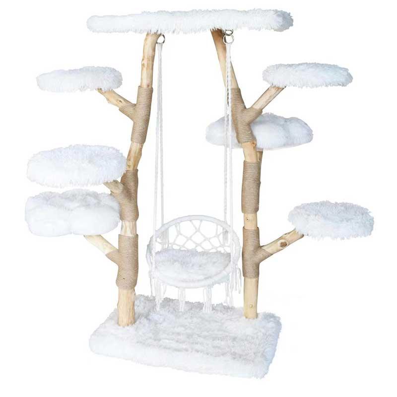 Solid Wooden Cradle Cat Tree Climbing Frame - MEWCATS