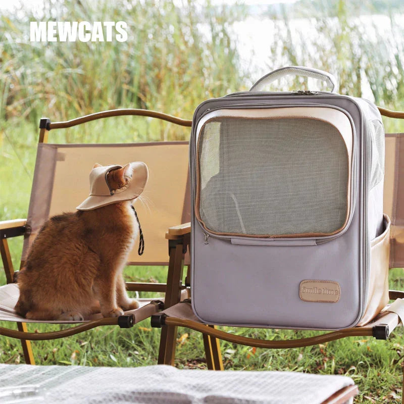Spacious Pet Carrier Backpack for Cats - MEWCATS