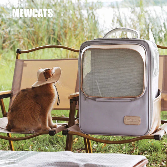 Spacious Pet Carrier Backpack for Cats - MEWCATS