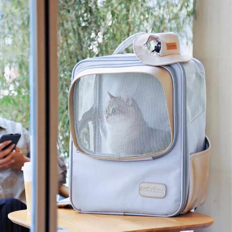 Spacious Pet Carrier Backpack for Cats - MEWCATS