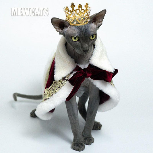 Sphynx Cat Clothes Warm Upscale Couple Cape - MEWCATS