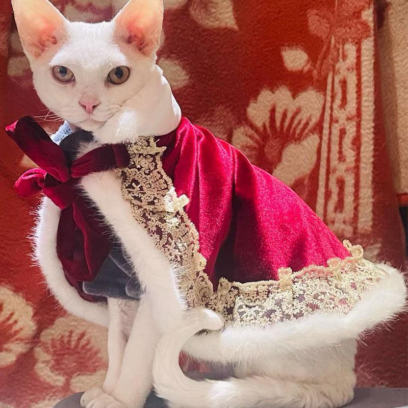 Sphynx Cat Clothes Warm Upscale Couple Cape - MEWCATS