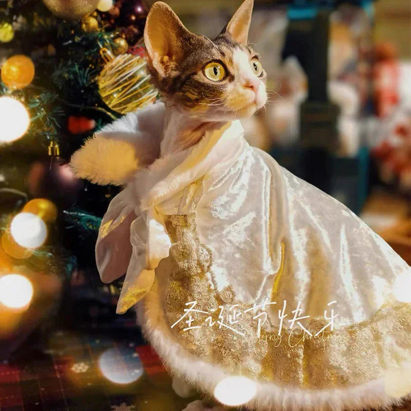Sphynx Cat Clothes Warm Upscale Couple Cape - MEWCATS