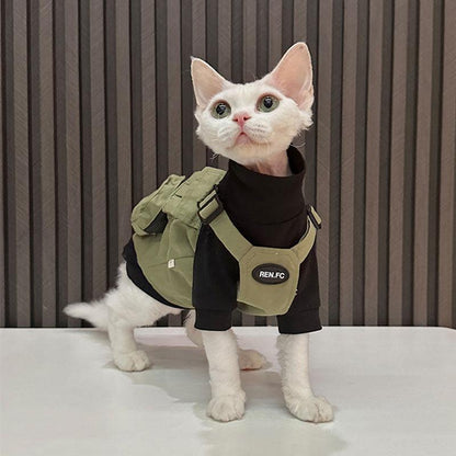 Sphynx Cat Vest 3 Color Devon Hairless Cat Clothes - MEWCATS