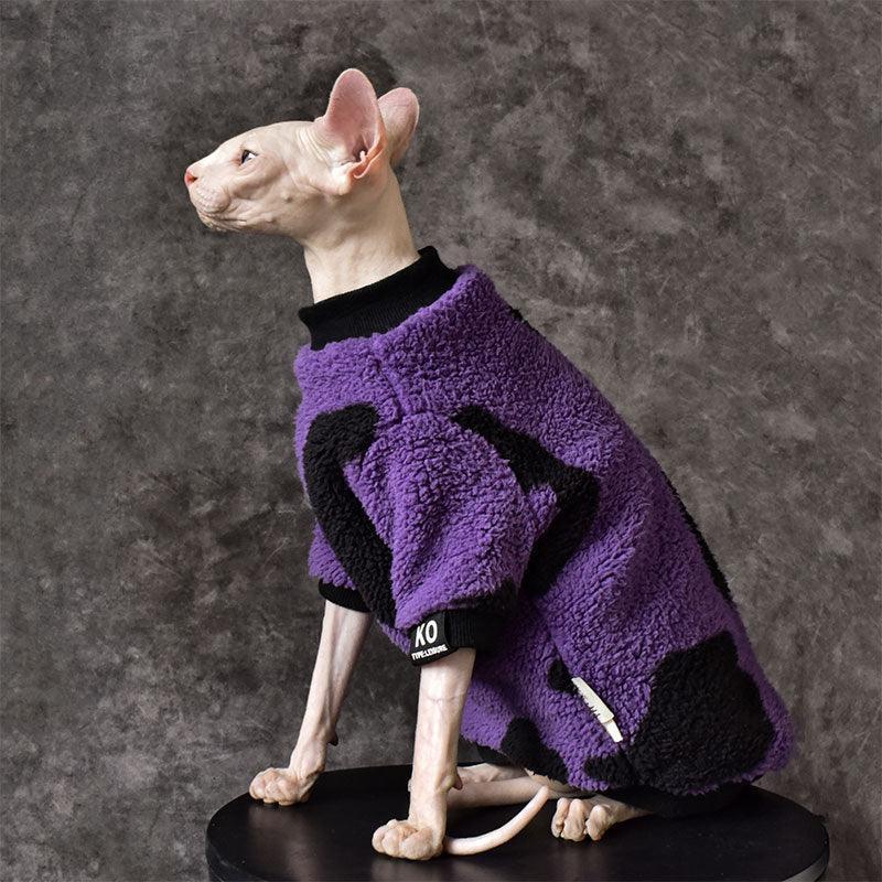 Sphynx Warm Cat Clothes Hairless Cat Sweatshirt – MEWCATS