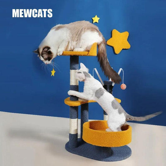 Star Moon Cat Climbing Frame 3 Style Cat Tree Tower - MEWCATS