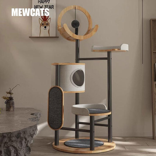 Steel Art Lively Cat Climbing Frame Tree - MEWCATS