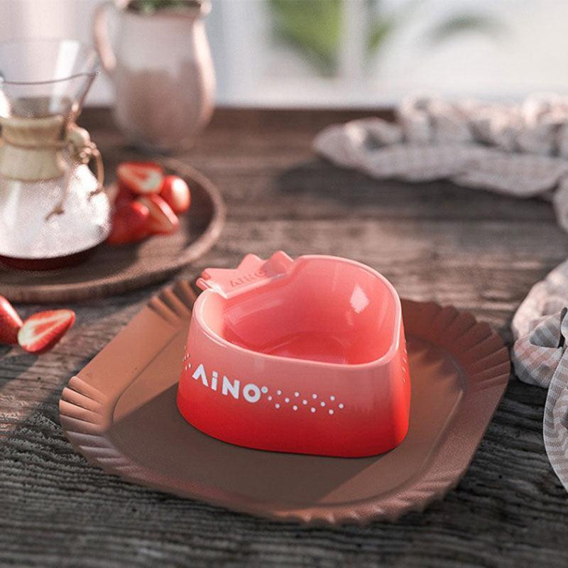 Strawberry Mousse Ceramic Cat Food Water Bowl