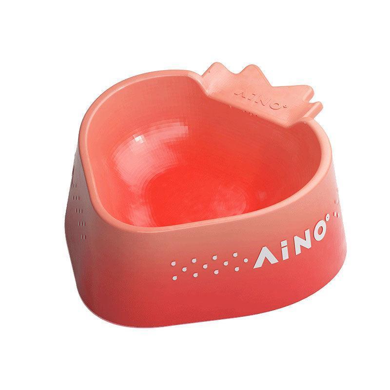 Strawberry Mousse Ceramic Cat Food Water Bowl