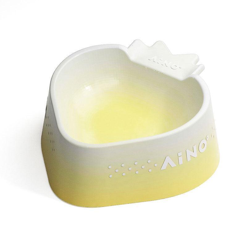 Strawberry Mousse Ceramic Cat Food Water Bowl