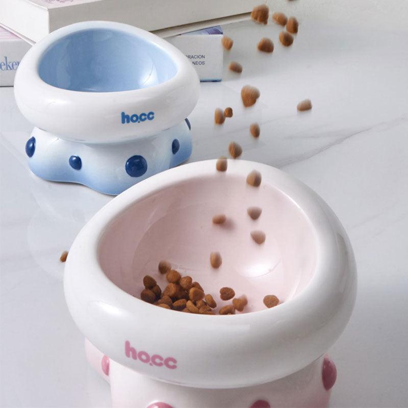 Ceramic Cat Food Bowl Elevated Water Bowl