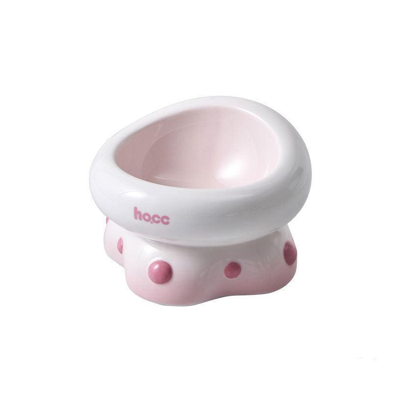 Ceramic Cat Food Bowl Elevated Water Bowl (2)