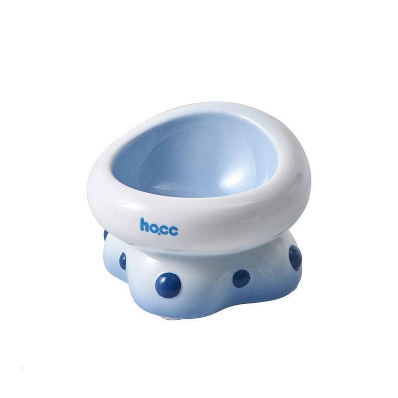 Ceramic Cat Food Bowl Elevated Water Bowl (2)