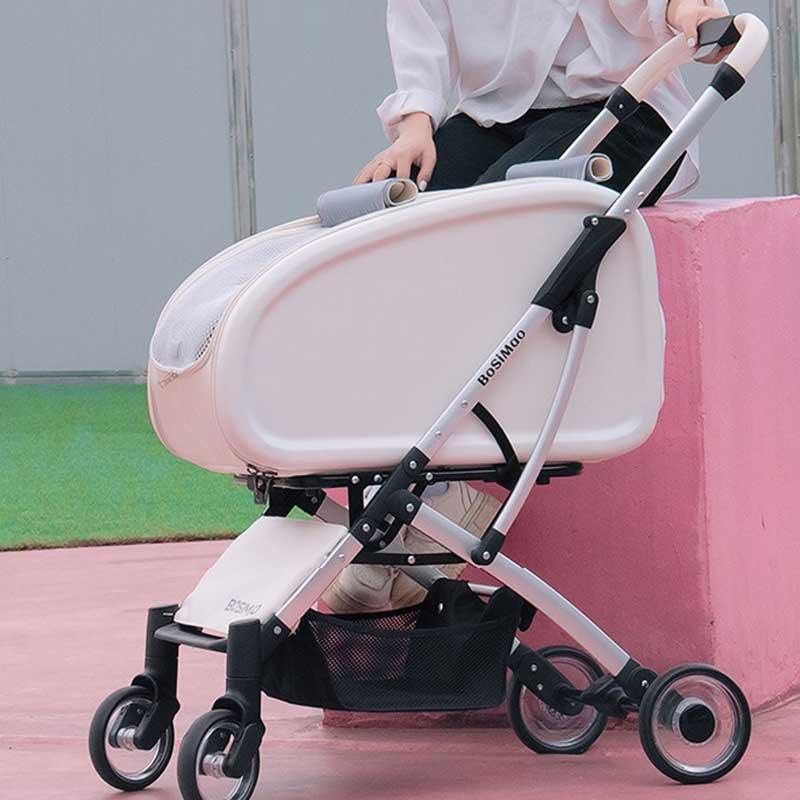 Stylish Detachable Cat Stroller 3 Color Pet Carrier on Wheels