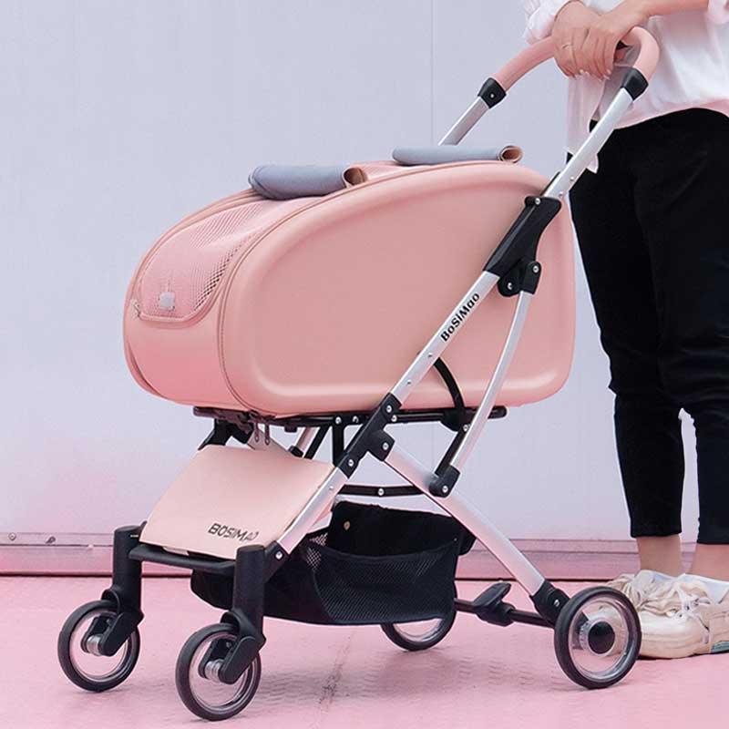 Stylish Detachable Cat Stroller 3 Color Pet Carrier on Wheels