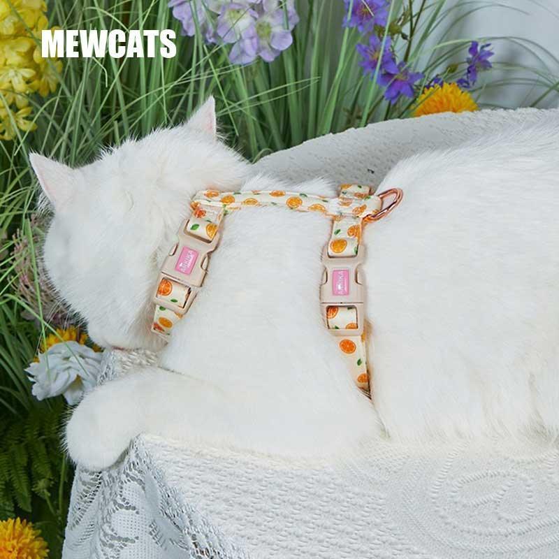 Summer Fruit Adjustable Cat Leash 4 Color Cat Harness Lead