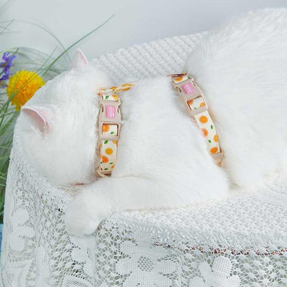 Summer Fruit Adjustable Cat Leash 4 Color Cat Harness LeadSummer Fruit Adjustable Cat Leash 4 Color Cat Harness Lead