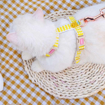 Summer Fruit Series Cat Leash 2 Color Cat Carrier Harness