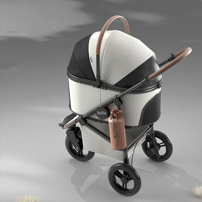 Three-wheeled Cat Carrier Rolling Stroller - MEWCATS