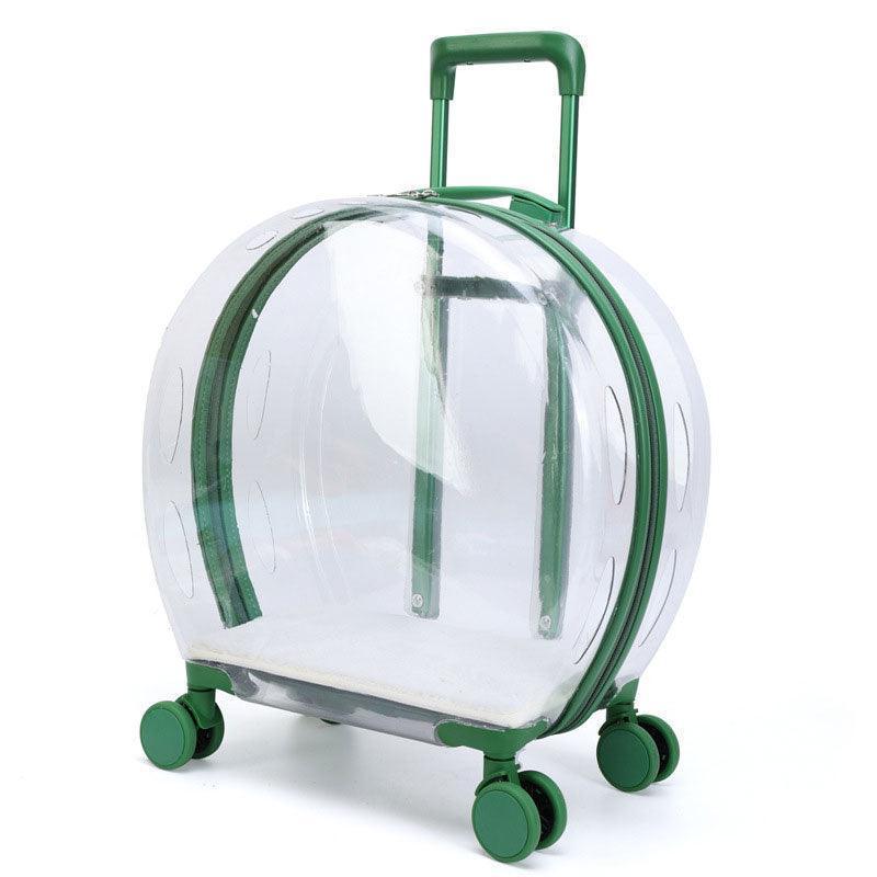 Transparent Cat Trolley With Wheels Rolling Carrier - MEWCATS