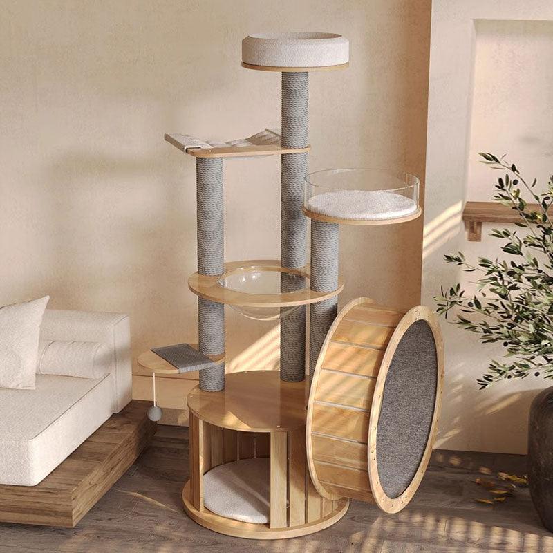 Treadmill Cat Climbing Tree Exercise Wheel - MEWCATS