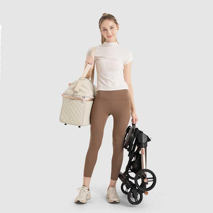 Twin Two-Seater Pet Stroller Cat Wheel Pram - MEWCATS