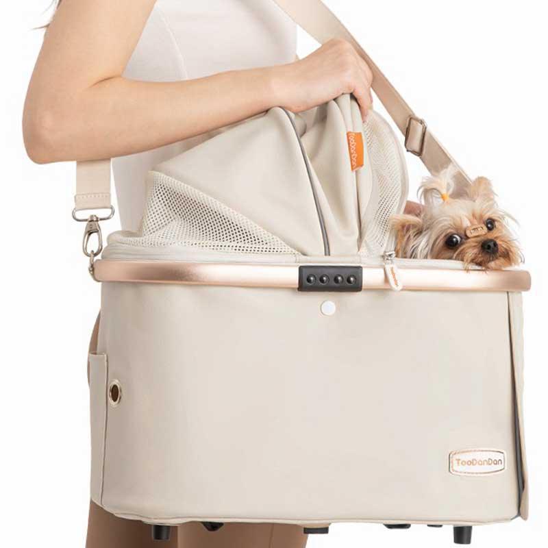 Twin Two-Seater Pet Stroller Cat Wheel Pram - MEWCATS