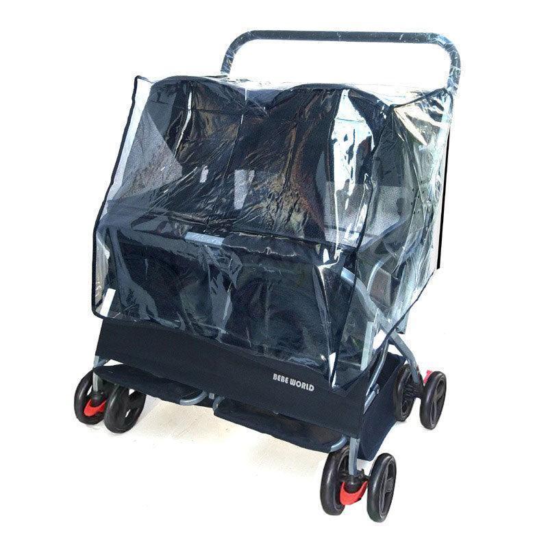 Two Seater Cat Stroller Pet Carrier on Wheels