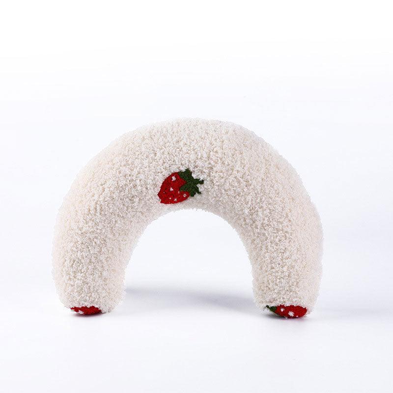 U-Shaped Little Pillow for Cats 4 Color Fluffy Neck Pillow