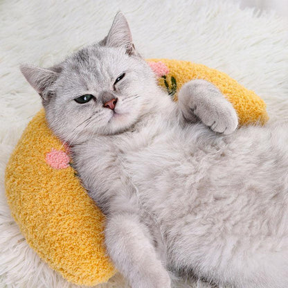 U-Shaped Little Pillow for Cats 4 Color Fluffy Neck Pillow Toy - MEWCATS