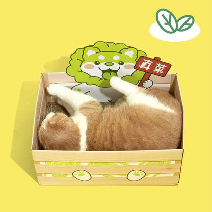 Vegetable Dog Cat Scratching Board Bed