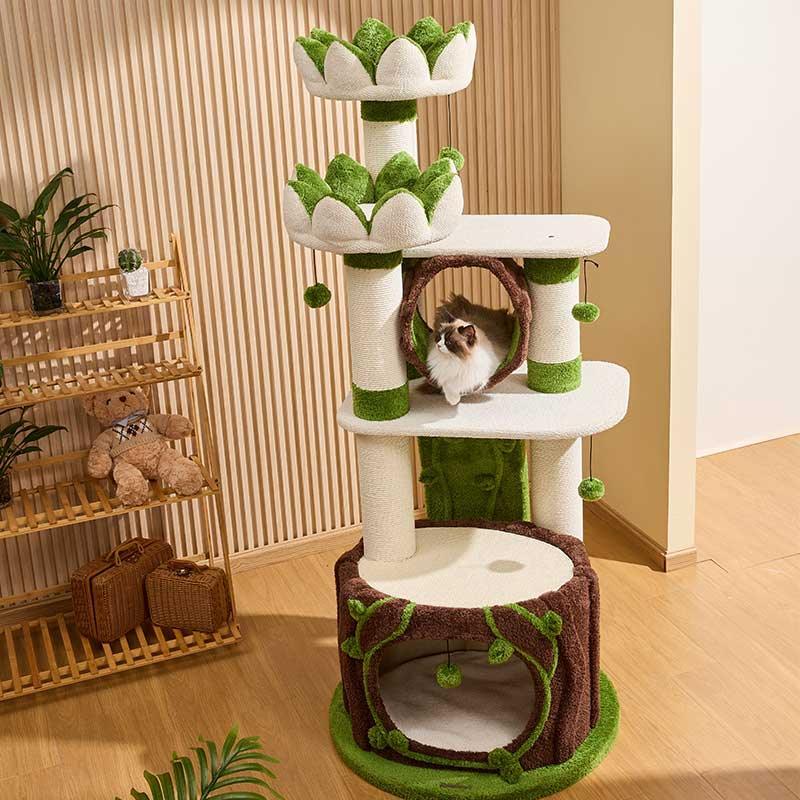 Verdant Wilderness Climbing Cat Tree Tower - MEWCATS