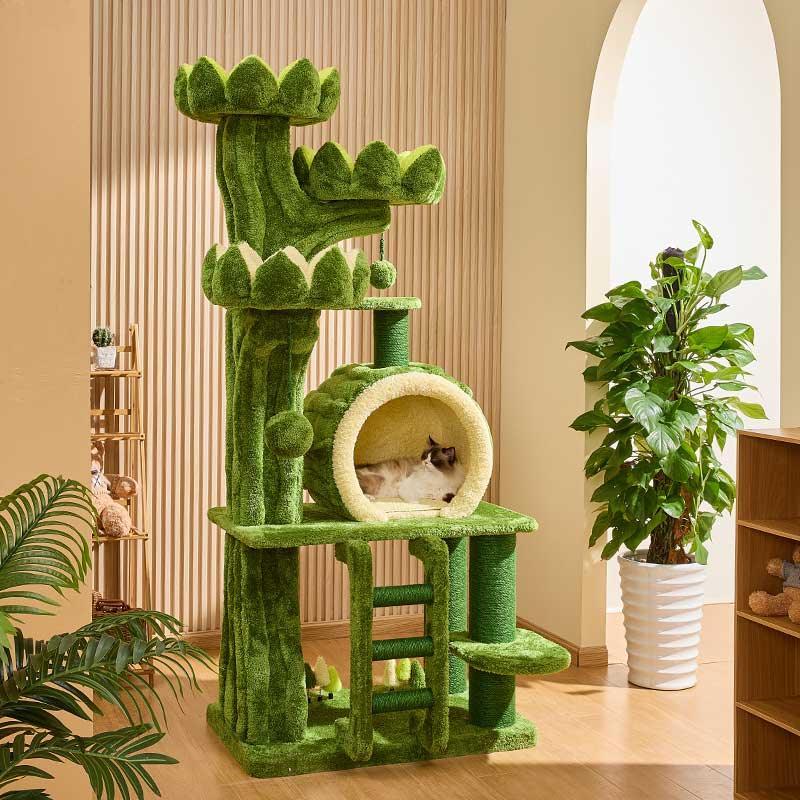 Verdant Wilderness Climbing Cat Tree Tower - MEWCATS