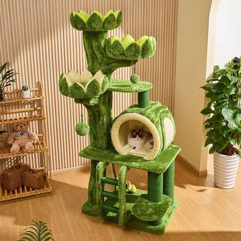Verdant Wilderness Climbing Cat Tree Tower - MEWCATS