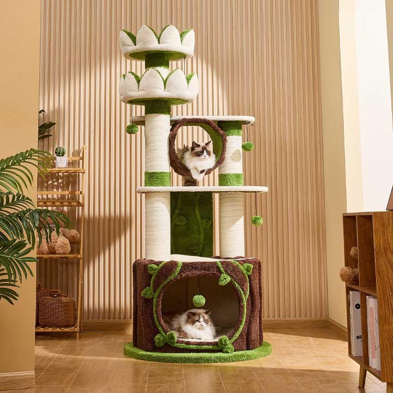 Verdant Wilderness Climbing Cat Tree Tower - MEWCATS