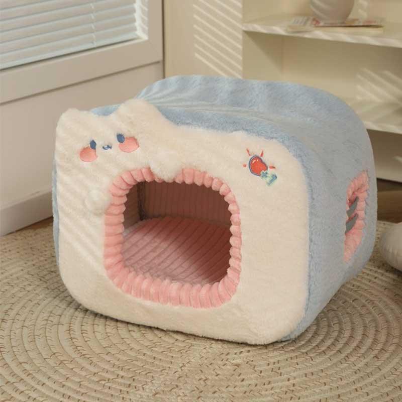 Warm Cat Litter 2 Color Cat Bed Get Free Mat - MEWCATS